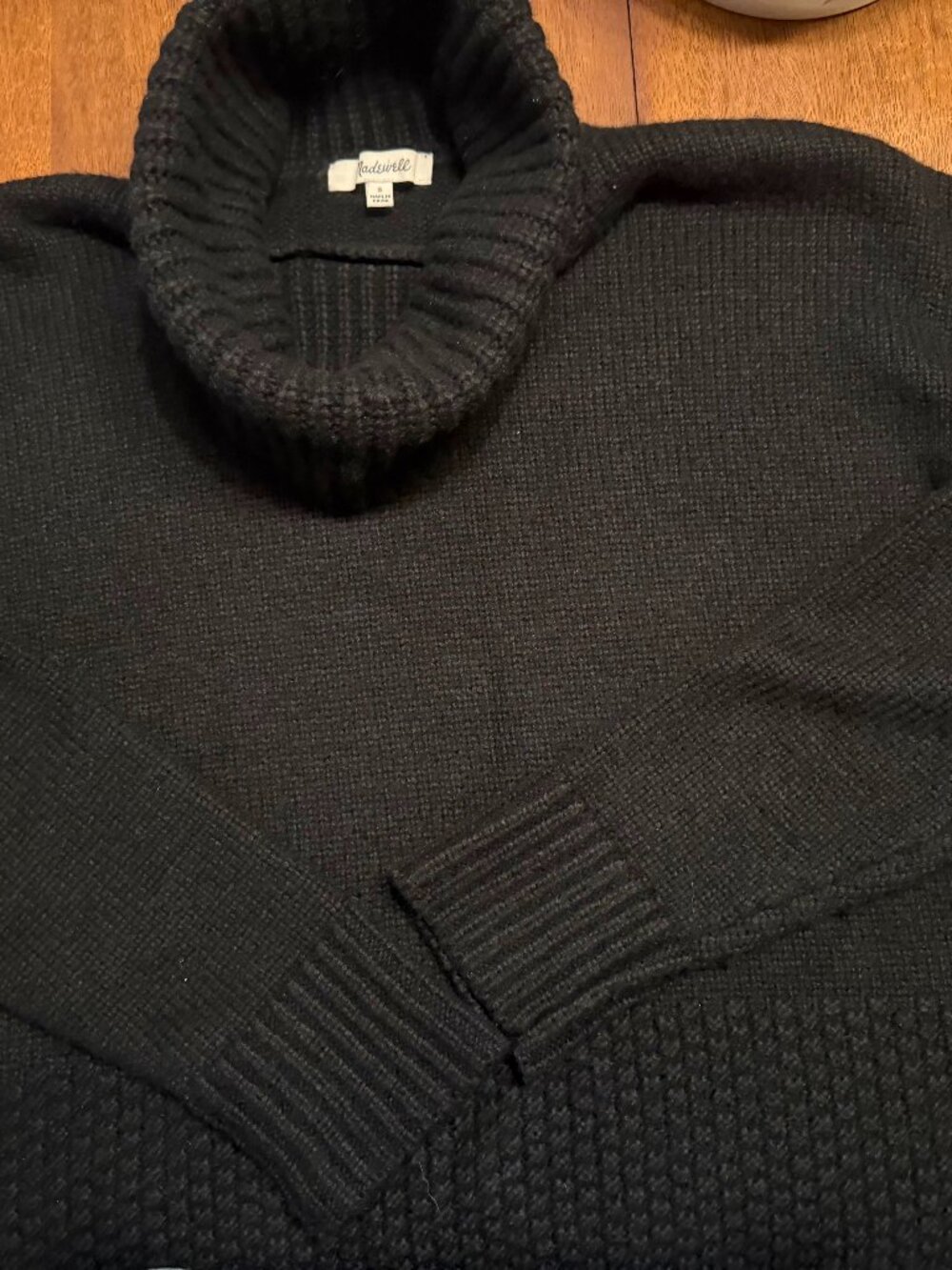 Madewell Merino Wool Blend Boxy Cropped Sweater
